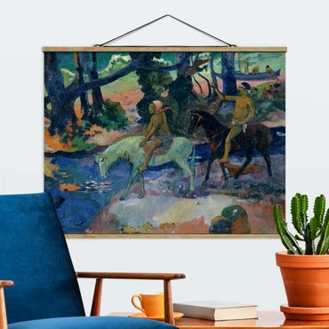 Tableau en tissu avec porte-affiche - Paul Gauguin - Escape, The Ford