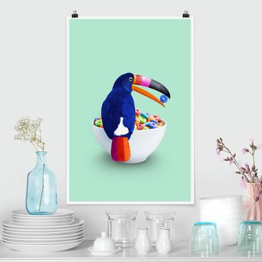 Poster animaux - Breakfast With Toucan
