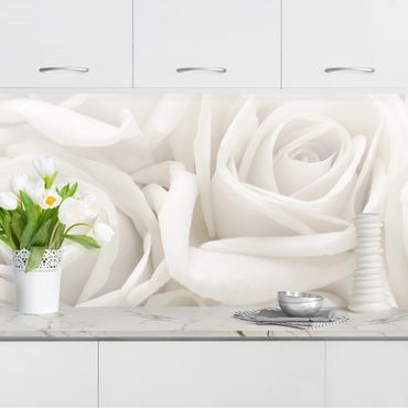 Revêtement mural cuisine - White Roses