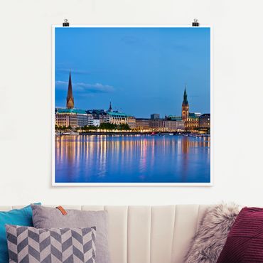 Poster - Hamburg Skyline