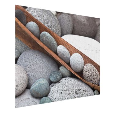 Impression sur aluminium - Still Life With Grey Stones