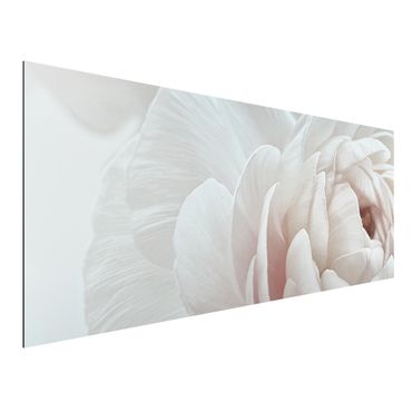 Tableau sur aluminium - White Flower In An Ocean Of Flowers