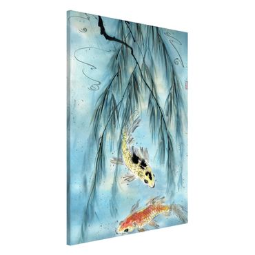 Tableau magnétique - Japanese Watercolour Drawing Goldfish II