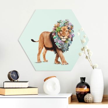 Hexagone en forex - Lion With Succulents