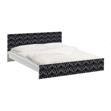 Papier adhésif pour meuble IKEA - Malm lit 140x200cm - Dot Pattern In Black