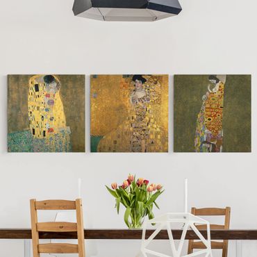 Impression sur toile 3 parties - Gustav Klimt - Portraits
