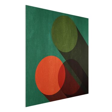 Impression sur forex - Abstract Shapes - Circles In Green And Red
