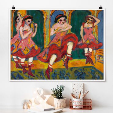 Poster - Ernst Ludwig Kirchner - Czardas Dancers