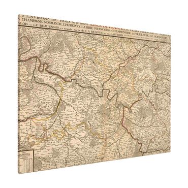 Tableau magnétique - Vintage Map France