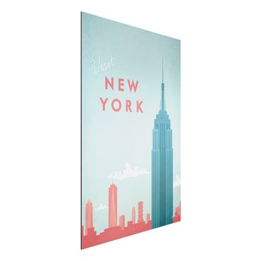 Impression sur aluminium - Travel Poster - New York