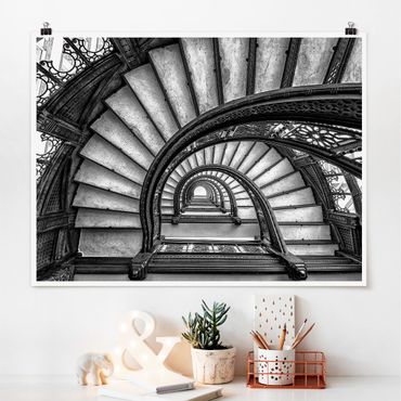 Poster - Chicago Staircase