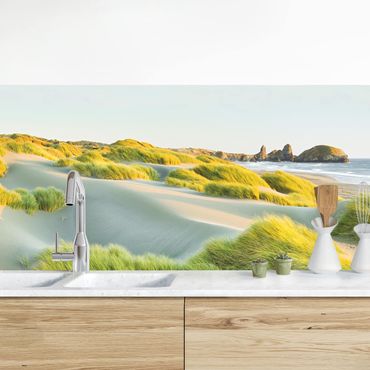 Revêtement mural cuisine - Dunes And Grasses At The Sea