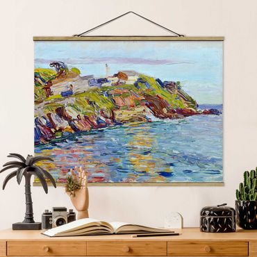 Tableau en tissu avec porte-affiche - Wassily Kandinsky - Rapallo, The Bay
