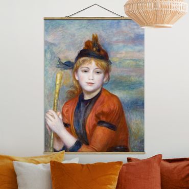 Tableau en tissu avec porte-affiche - Auguste Renoir - The Excursionist