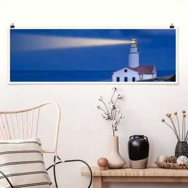 Poster panoramique plage - Lighthouse At Far De Capdepera