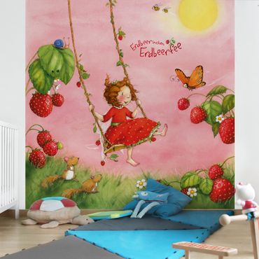 Papier peint - Little Strawberry Strawberry Fairy - Tree Swing