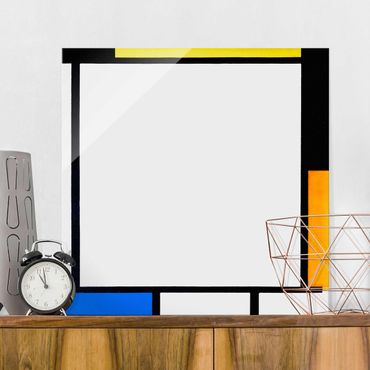 Tableau en verre - Piet Mondrian - Composition II