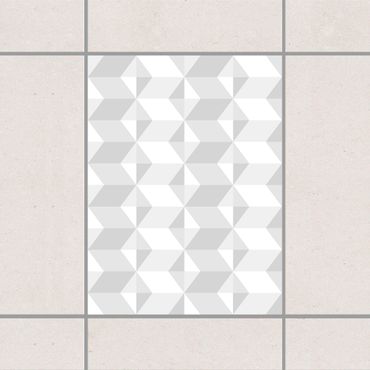 Sticker pour carrelage - Grey tile pattern