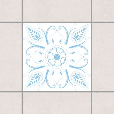 Sticker pour carrelage - Bandana White Light Blue