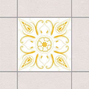 Sticker pour carrelage - Bandana White Melon Yellow