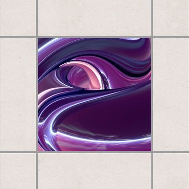 Sticker pour carrelage - Circles In Purple