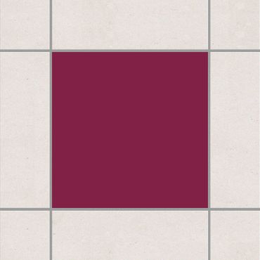 Sticker pour carrelage - Colour Wine Red