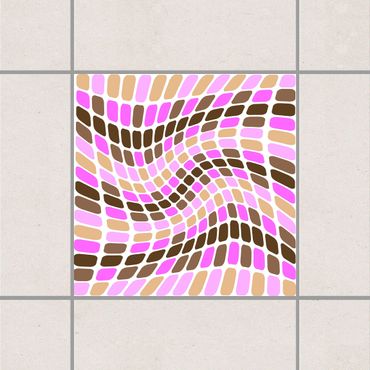 Sticker pour carrelage - Dancing Square