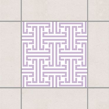 Sticker pour carrelage - Decorative Labyrinth Lavender