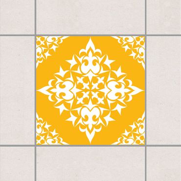 Sticker pour carrelage - Tile Pattern Melon Yellow
