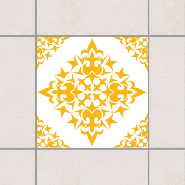 Sticker pour carrelage - Tile Pattern White Melon Yellow
