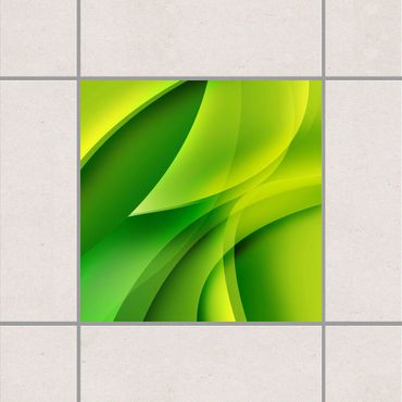 Sticker pour carrelage - Green Composition