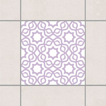 Sticker pour carrelage - Islamic White Lavender
