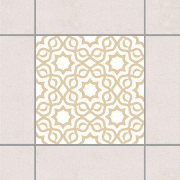Sticker pour carrelage - Islamic White Light Brown