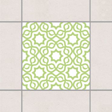 Sticker pour carrelage - Islamic White Spring Green