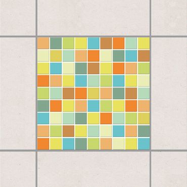 Sticker pour carrelage - Mosaic Tiles Summer Set