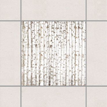 Sticker pour carrelage - No.YK15 Birch Wall