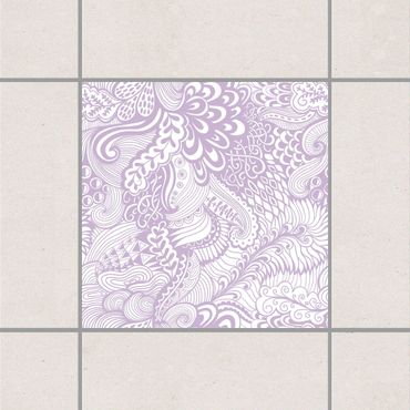 Sticker pour carrelage - Poseidon's Garden Lavender