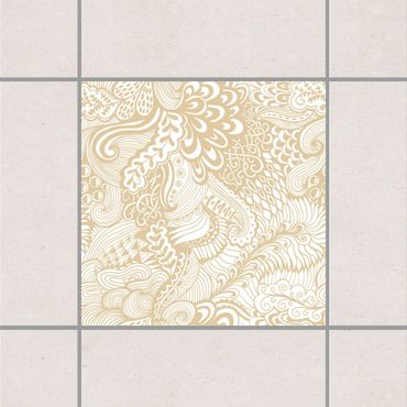 Sticker pour carrelage - Poseidon's Garden Light Brown