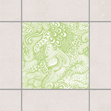 Sticker pour carrelage - Poseidon's Garden Spring Green