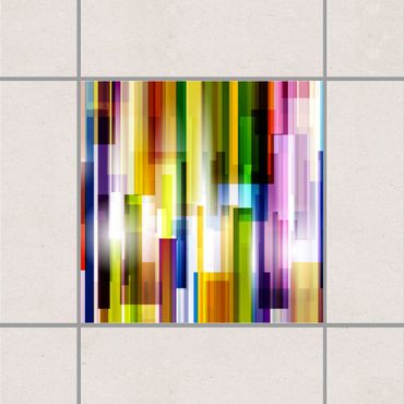 Sticker pour carrelage - Rainbow Cubes