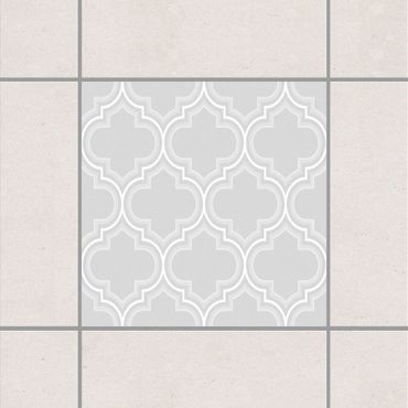 Sticker pour carrelage - Retro Light Grey Morocco