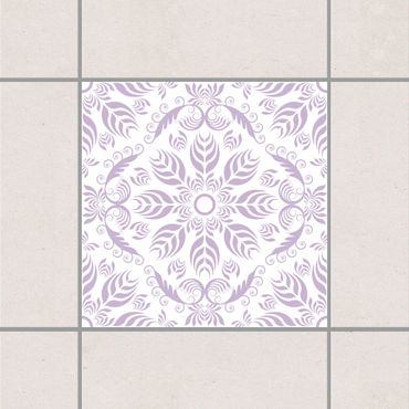 Sticker pour carrelage - Rosamunde White Lavender