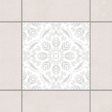 Sticker pour carrelage - Rosamunde White Light Grey