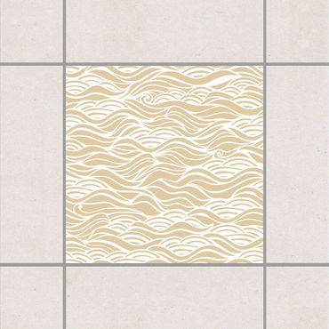 Sticker pour carrelage - They dreamed of delicate waves on the sea Light Brown