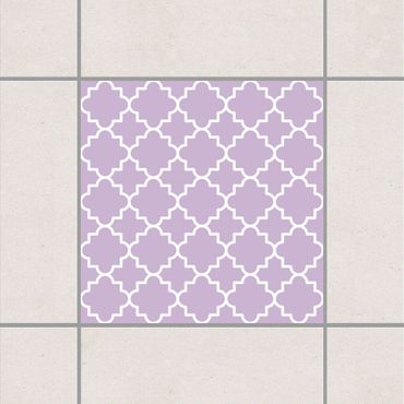 Sticker pour carrelage - Traditional Quatrefoil Lavender
