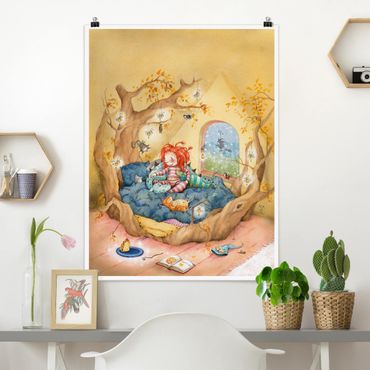 Poster chambre enfant - Frida Cuddles With Her Friends