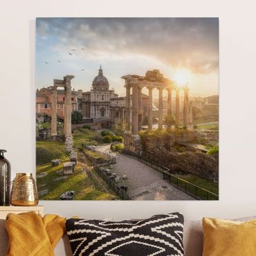 Impression sur toile - Forum Romanum At Sunrise