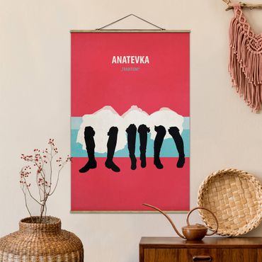 Tableau en tissu avec porte-affiche - Film Poster Anatevka II