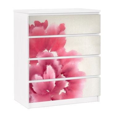 Papier adhésif pour meuble IKEA - Malm commode 4x tiroirs - Artistic Flora I