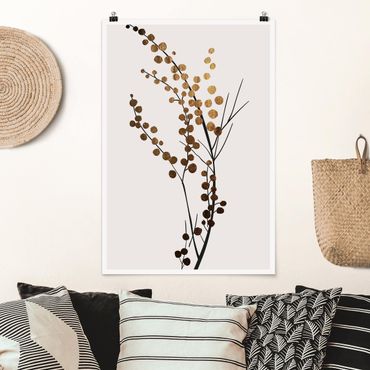 Poster - Graphical Plant World - Berries Gold